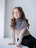 Шарф-манишка детская Мано (onesize) серый