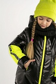 Куртка Габриэль черный/неоновый лайм